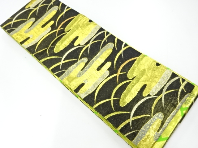 JAPANESE HANHABA OBI FOR DANCE / WOVEN EGASUMI PATTERN